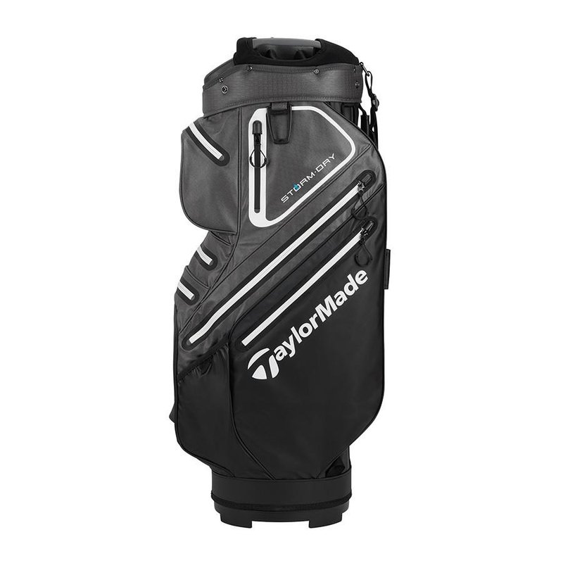 TaylorMade Storm-Dry Waterproof cart bag, negro/gris