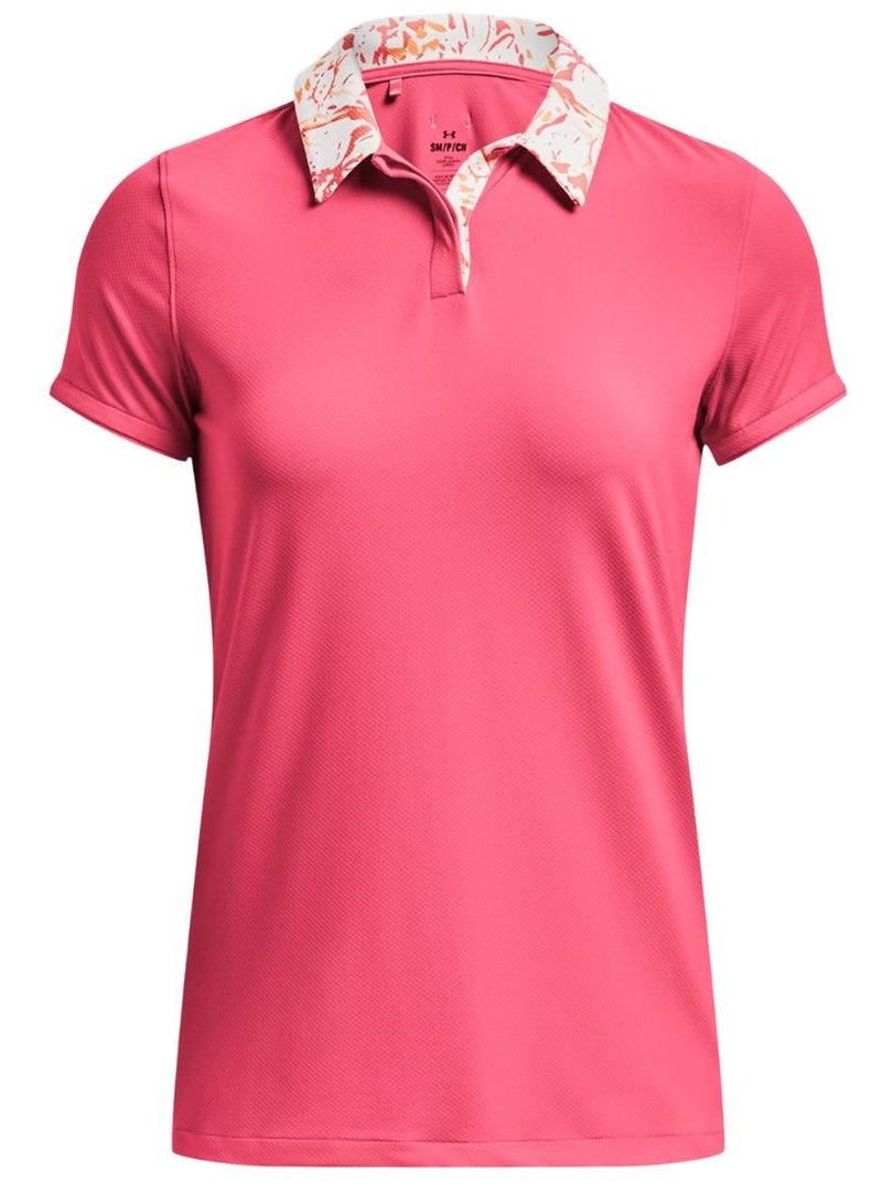 Under Armour Iso-Chill polo de mujer, rosa