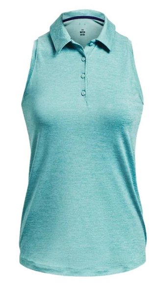 Under Armour Playoff Sleeveless polo de mujer, azul