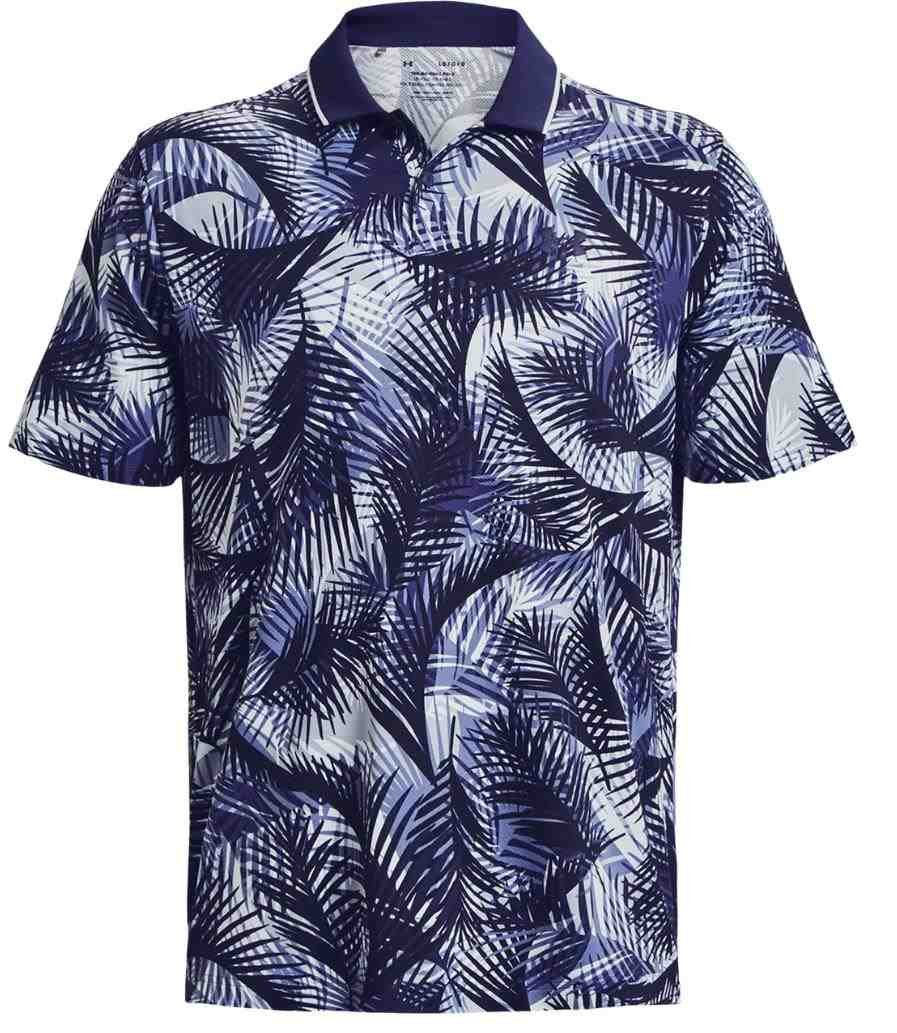 Under Armour Iso-Chill Graphic Palm polo de hombre, azul marino