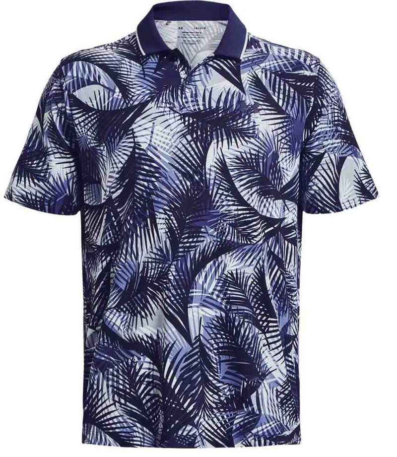 Under Armour Iso-Chill Graphic Palm polo de hombre, azul marino