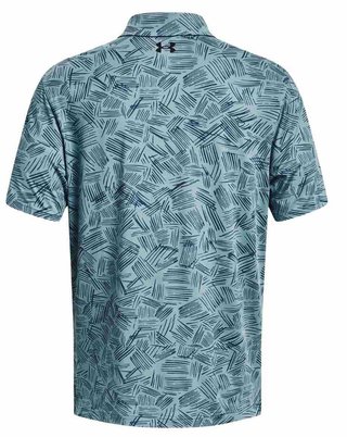Under Armour Playoff 3.0 Printed polo de hombre, still water/static blue