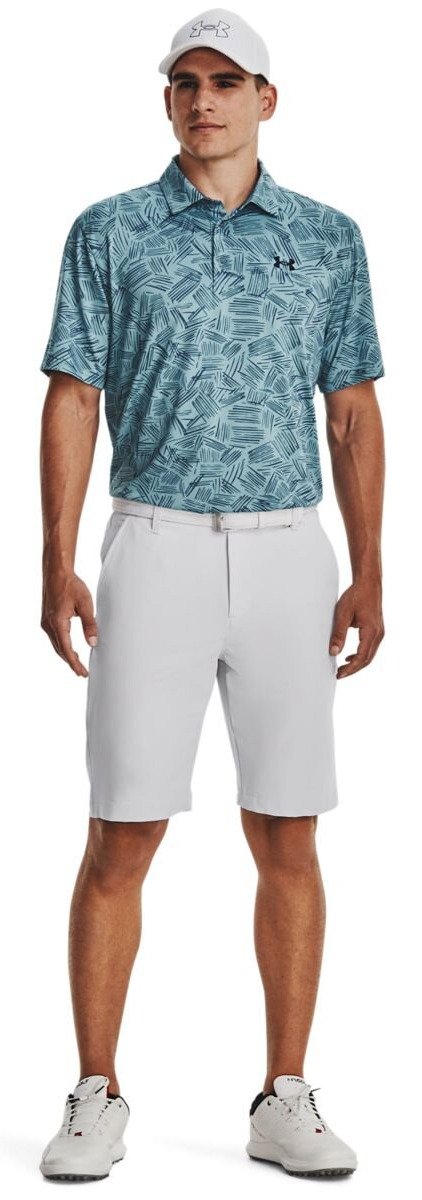 Under Armour Playoff 3.0 Printed polo de hombre, still water/static blue