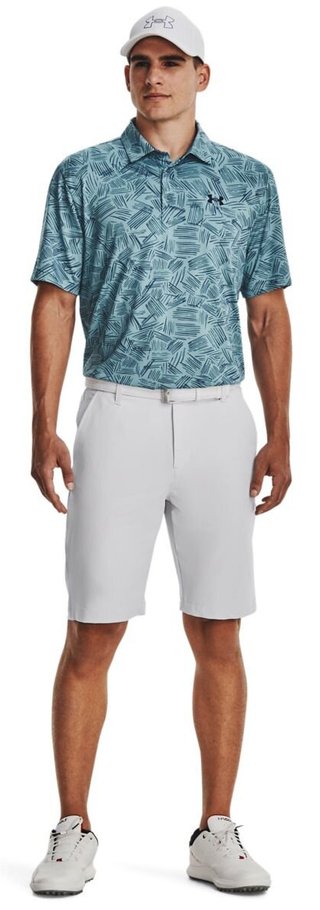 Under Armour Playoff 3.0 Printed polo de hombre, still water/static blue