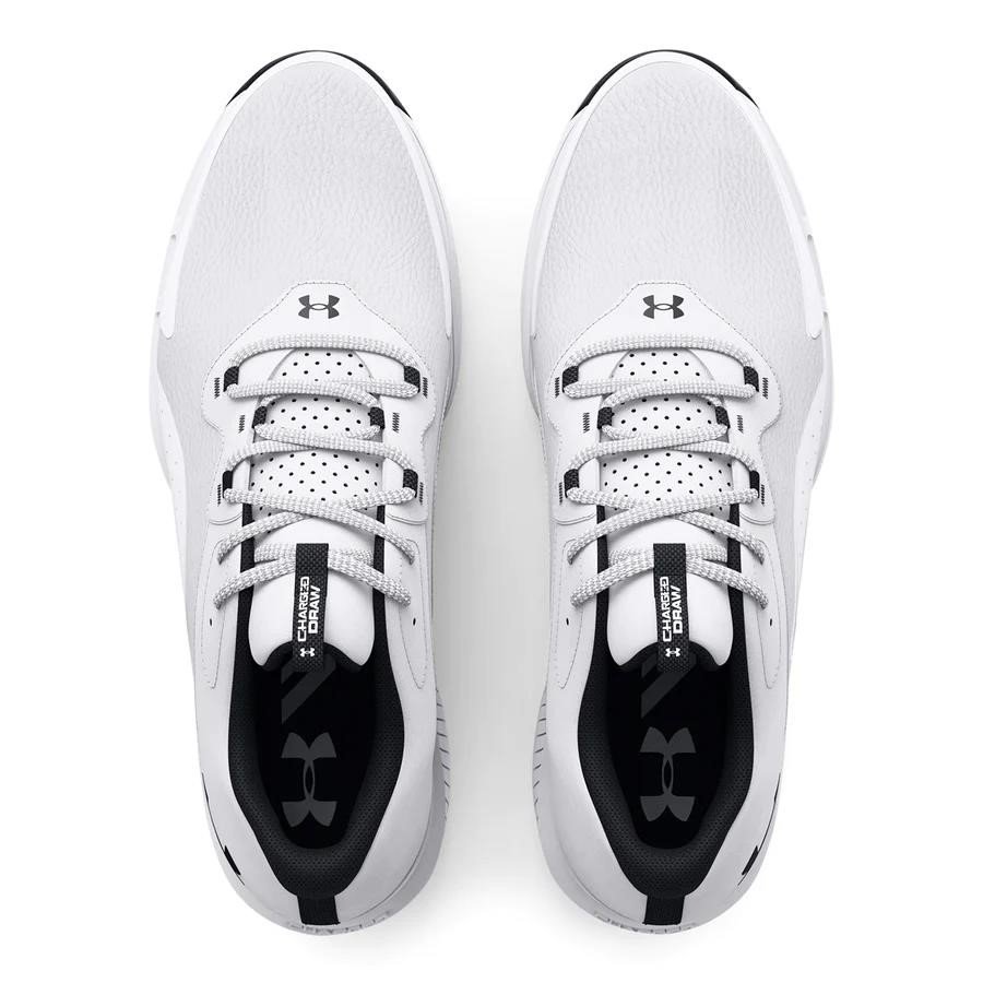 Under Armour Charged Draw 2 zapatos de golf para hombre, blancos