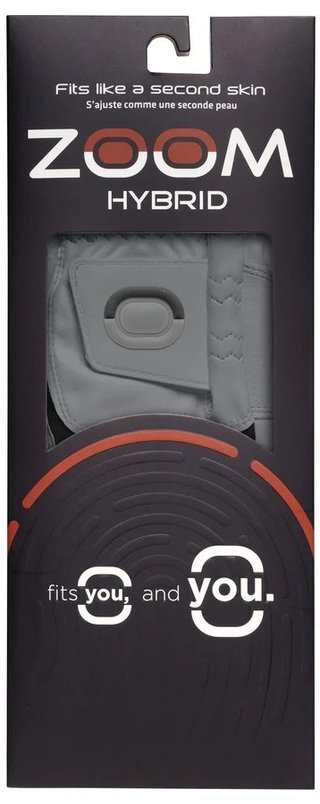 Zoom Zoom Hybrid guante de golf para hombre, gris