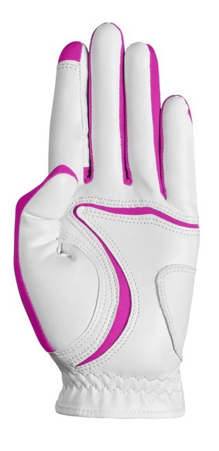 Zoom Zoom Hybrid guante de golf para mujer, blanco/rosa
