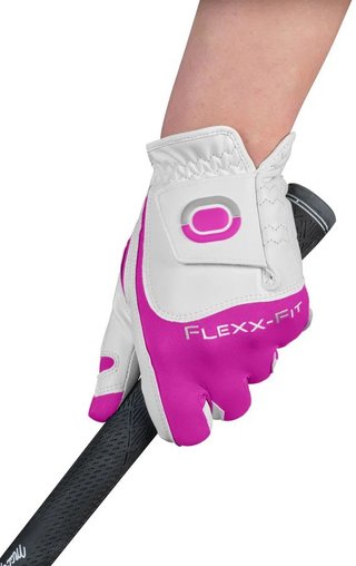 Zoom Zoom Hybrid guante de golf para mujer, blanco/rosa