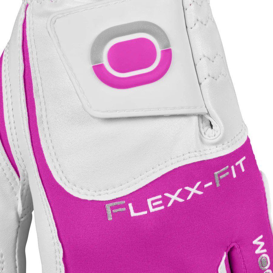 Zoom Zoom Hybrid guante de golf para mujer, blanco/rosa