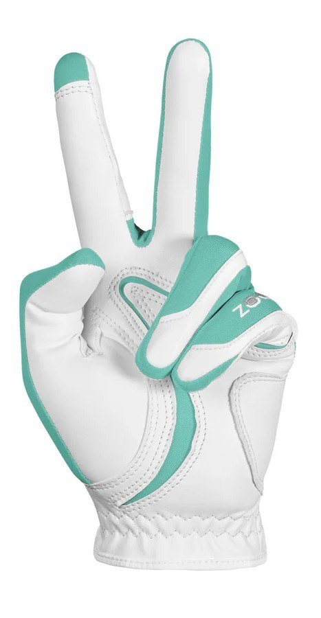 Zoom Zoom Hybrid guante de golf para mujer, blanco/menta