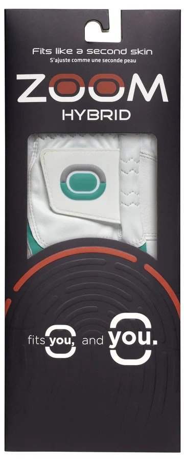Zoom Zoom Hybrid guante de golf para mujer, blanco/menta