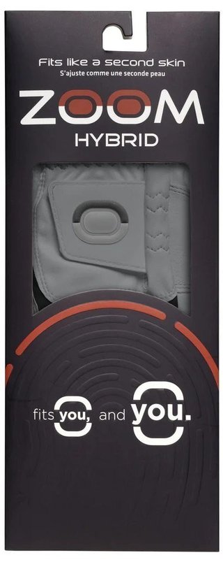 Zoom Zoom Hybrid guante de golf para mujer, gris