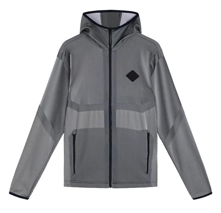 J.Lindeberg Jacquard sudadera con capucha de hombre, navy