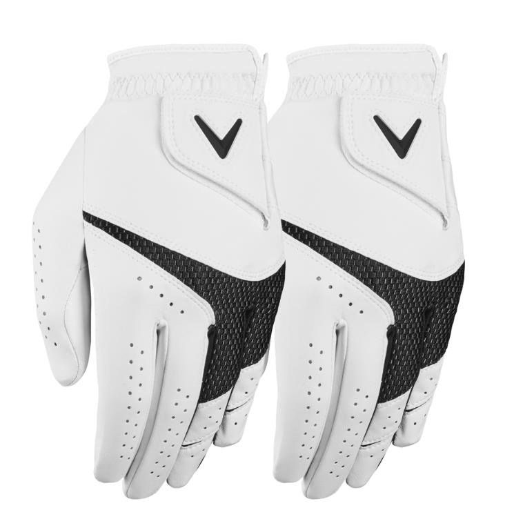 Callaway Weather Spann guantes de golf para hombre (pack de 2), blanco