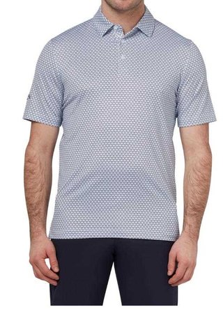 Callaway Trademark Ombre Chev Print polo de hombre, bright white