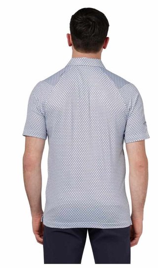 Callaway Trademark Ombre Chev Print polo de hombre, bright white