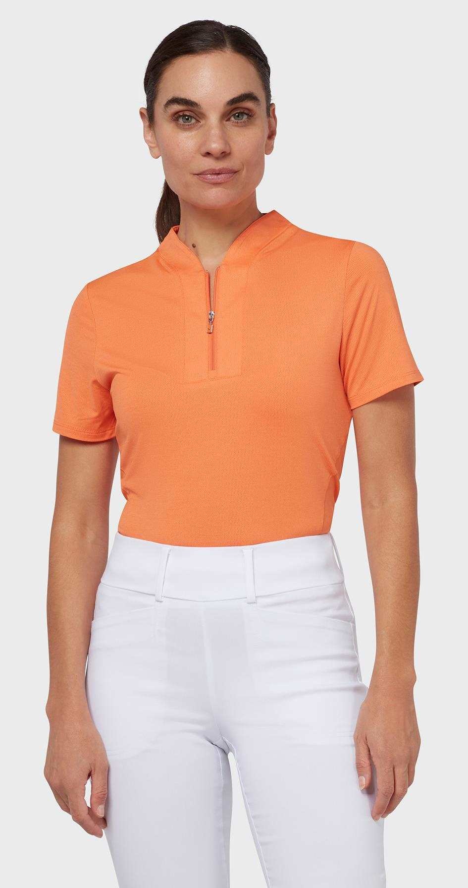 Callaway Tonal Heather polo de mujer, nectarine heather