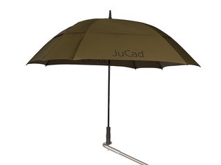 JuCad paraguas de golf resistente al viento 68" con pin, verde