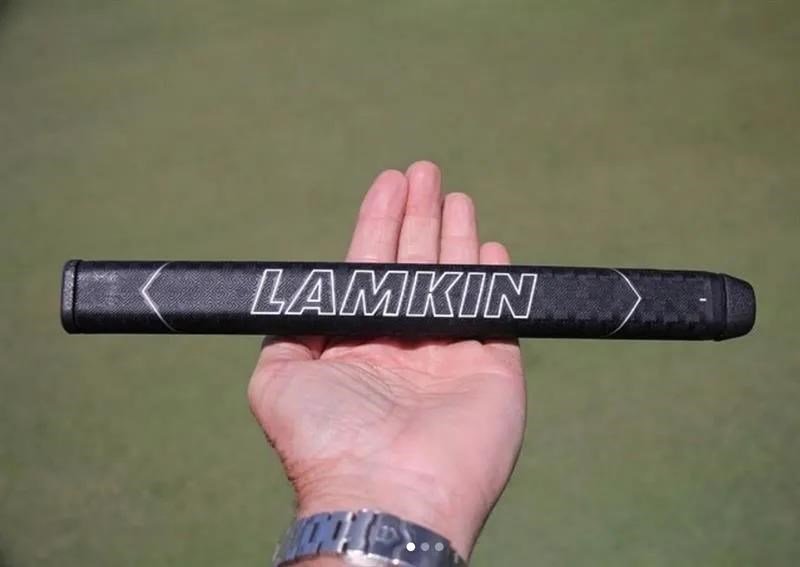 Lamkin SINKFIT Rubber Straight grip para putter, STANDARD, negro/rojo