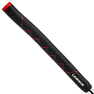 Lamkin SINKFIT Rubber Straight grip para putter, STANDARD, negro/rojo