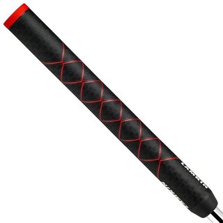 Lamkin SINKFIT Rubber Straight grip para putter, STANDARD, negro/rojo