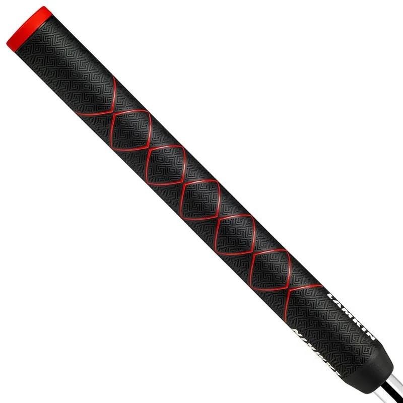 Lamkin SINKFIT Rubber Straight grip para putter, STANDARD, negro/rojo
