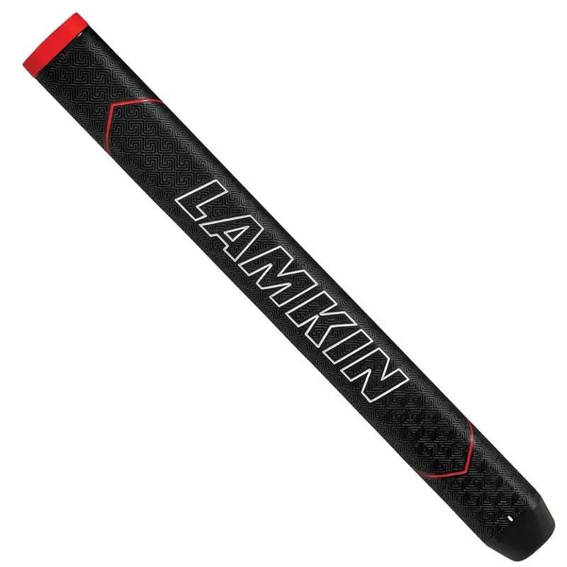 Lamkin SINKFIT Rubber Straight grip para putter, STANDARD, negro/rojo