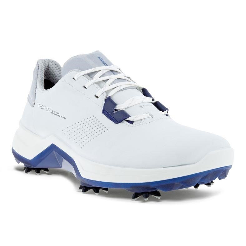 Ecco Biom G5 zapatos de golf para hombre, blanco/azul