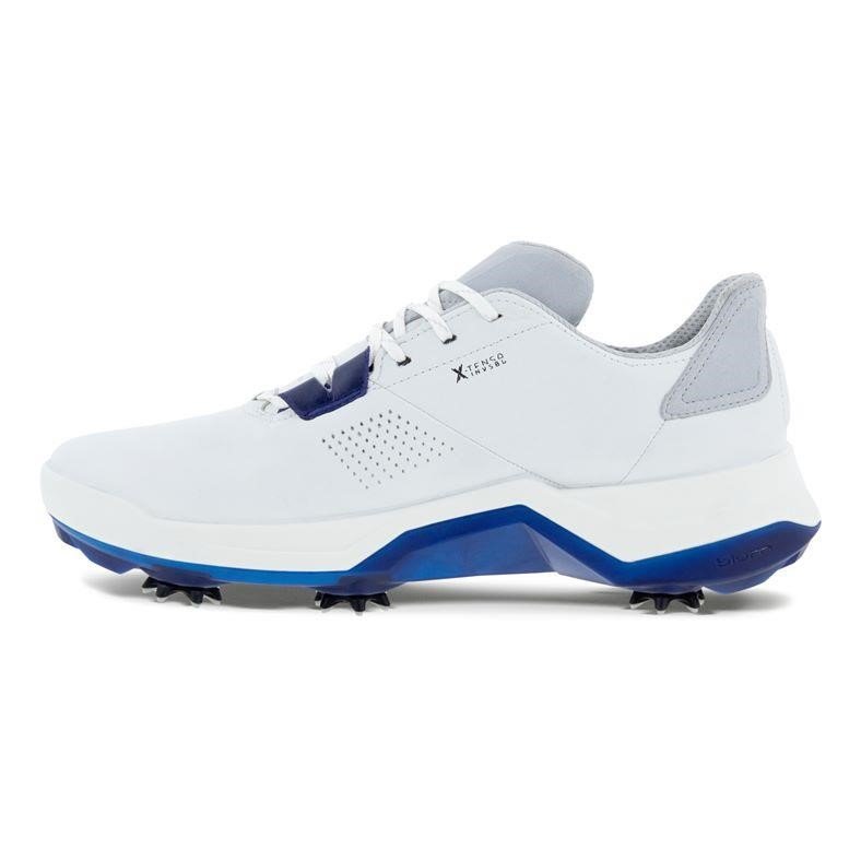 Ecco Biom G5 zapatos de golf para hombre, blanco/azul