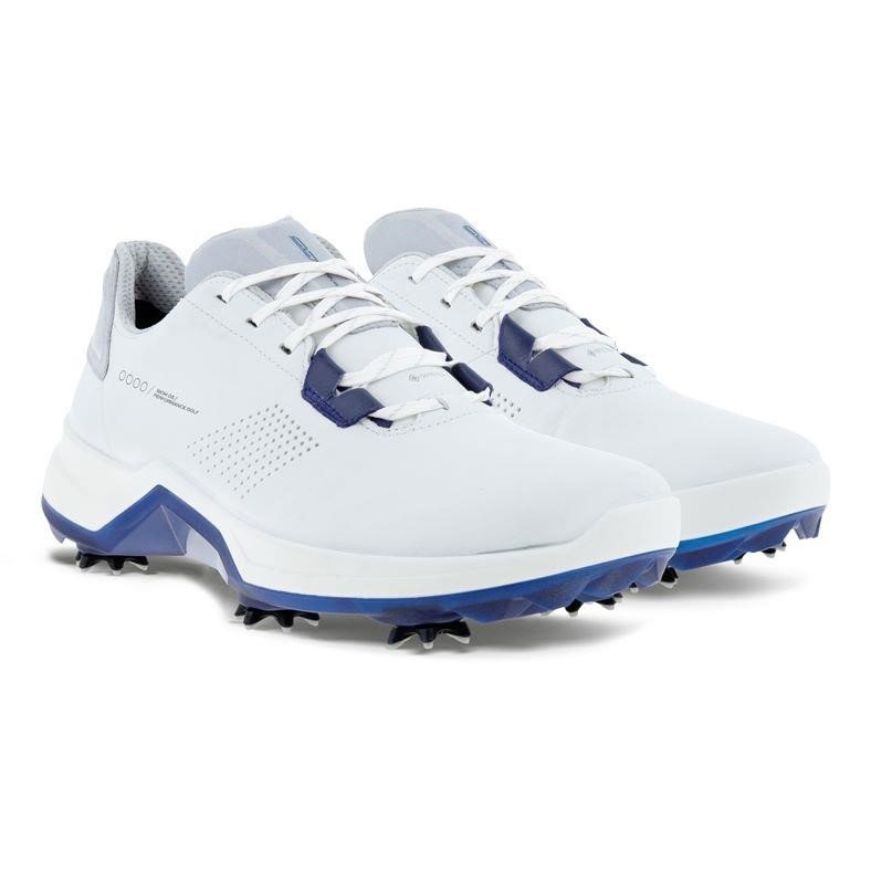 Ecco Biom G5 zapatos de golf para hombre, blanco/azul