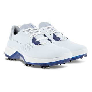 Ecco Biom G5 zapatos de golf para hombre, blanco/azul