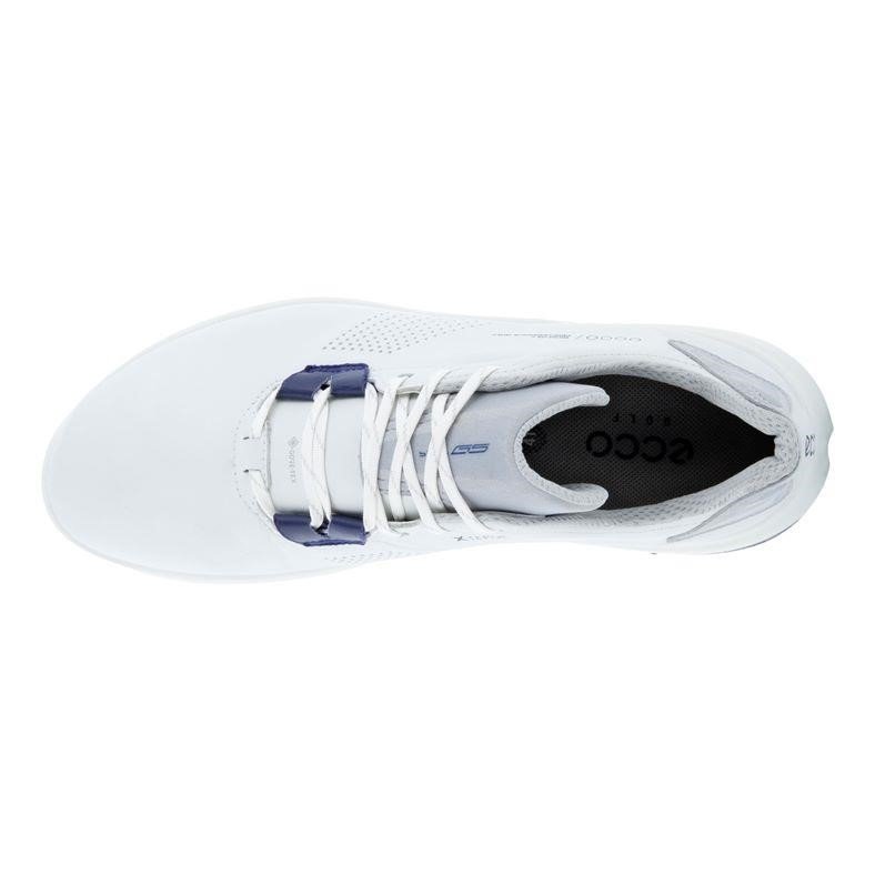 Ecco Biom G5 zapatos de golf para hombre, blanco/azul