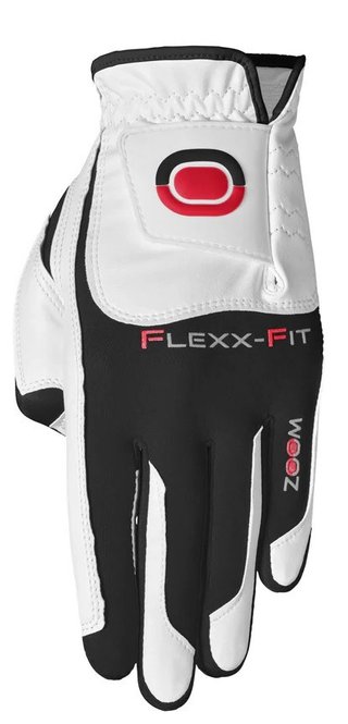 Zoom Zoom Hybrid guante de golf para hombre, blanco/negro/rojo
