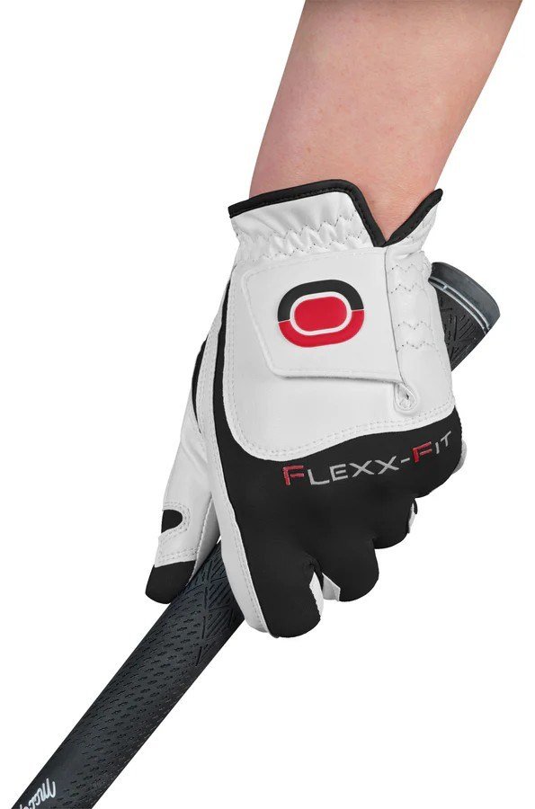 Zoom Zoom Hybrid guante de golf para hombre, blanco/negro/rojo
