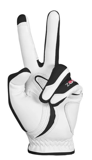 Zoom Zoom Hybrid guante de golf para mujer, blanco/negro