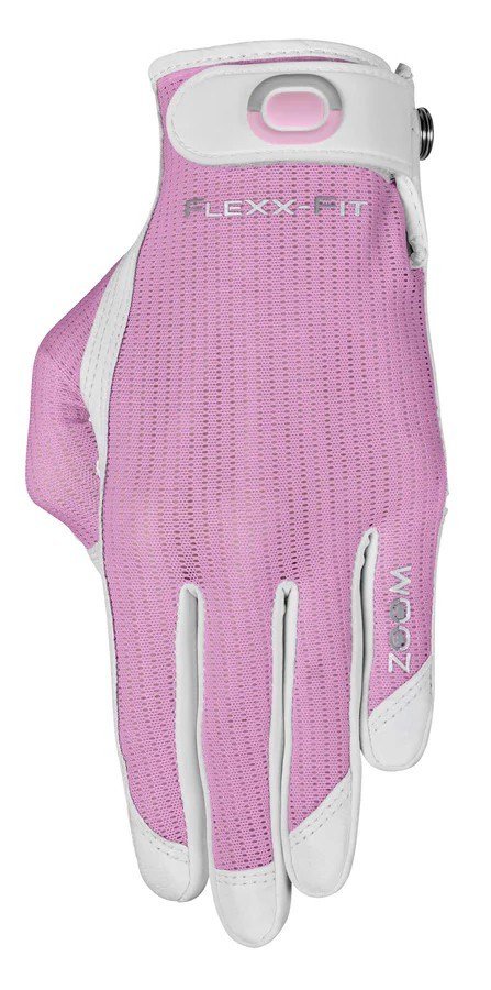 Zoom Zoom Sun Style guante de golf para mujer, blanco/rosa