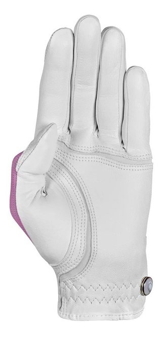 Zoom Zoom Sun Style guante de golf para mujer, blanco/rosa