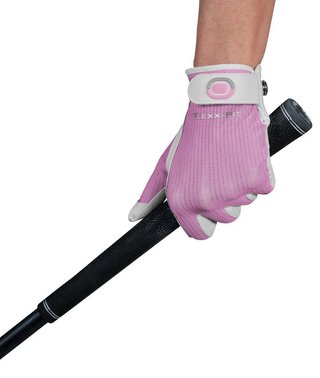 Zoom Zoom Sun Style guante de golf para mujer, blanco/rosa