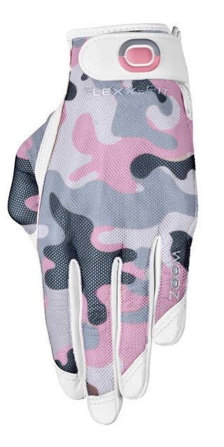 Zoom Zoom Sun Style guante de golf para mujer, camuflaje rosa/blanco