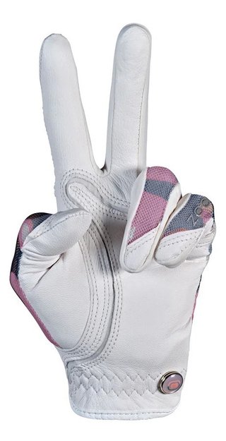 Zoom Zoom Sun Style guante de golf para mujer, camuflaje rosa/blanco