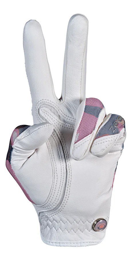 Zoom Zoom Sun Style guante de golf para mujer, camuflaje rosa/blanco
