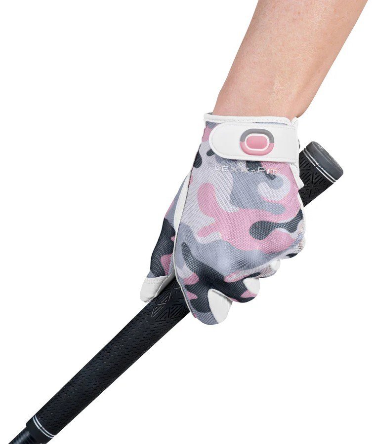 Zoom Zoom Sun Style guante de golf para mujer, camuflaje rosa/blanco