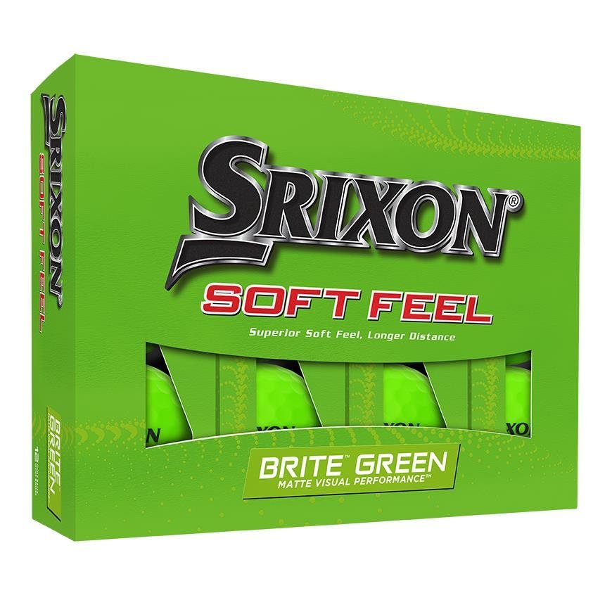 Srixon Soft Feel Brite pelotas de golf, verdes