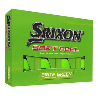 Srixon Soft Feel Brite pelotas de golf, verdes