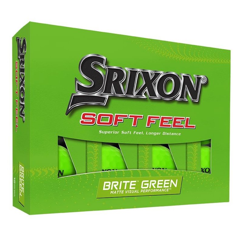 Srixon Soft Feel Brite pelotas de golf, verdes