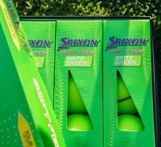 Srixon Soft Feel Brite pelotas de golf, verdes