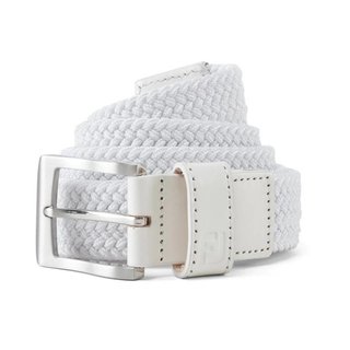 FootJoy Braided cinturón de hombre, blanco
