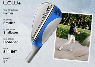 Cleveland RTX 6 ZipCore Tour Satin wedge de hombre, acero