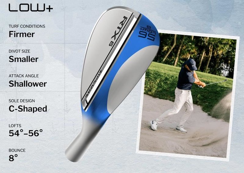 Cleveland RTX 6 ZipCore Tour Satin wedge de hombre, acero