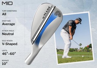 Cleveland RTX 6 ZipCore Tour Satin wedge de hombre, acero